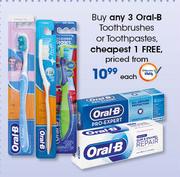 Oral-B Toothbrushes Or Toothpastes-Each