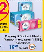 Lil-Lets Tampons-Per Pack