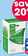 Nicorette Coated Gums 2mg-105 Pieces Per Pack