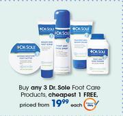 Special Dr. Sole Foot Care Products 