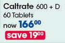 Caltrate 600 + D-60 Tablets Per Pack