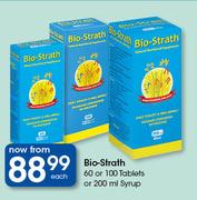Bio-Strath-60 Or 100 Tablets Or 200ml Syrup Each