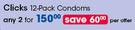 Clicks Condom-2x12 Pack Per Offer