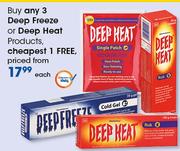 Deep Freeze Or Deep Heat Products-Each