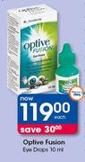 Optive Fusion Eye Drops-10ml Each