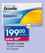 Bousch + Lomb Ocuvite Complete-60 Capsules Per Pack