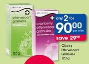 Clicks Effervescent Granules-2x120g Per Offer