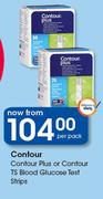 Contour Plus Or Contour TS Blood Glucose Test Strips-Per Pack