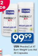 USN PhedraCut XT Burn Weight Loss Aid-30 Capsules Per Pack