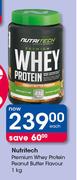 Nutritech Premium Whey Protein (Peanut Butter Flavor)-1kg Each