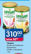 Lifegain Advanced Nutritional Supplement (Vanilla Or Strawberry)-1kg Each