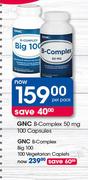 GNC B-Complex Big 100-100 Vegetarian Caplets Per Pack
