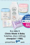 Clicks Made 4 Baby Toiletries-Each