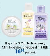 Oh So Heavenly Mini Toiletries-Per Pack