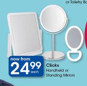 Clicks Handheld Or Standing Mirrors-Each