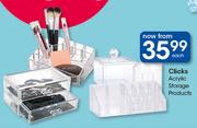 Clicks Acrylic Storage Products-Each