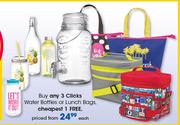 Clicks Water Bottles Or Lunch Bags-Each