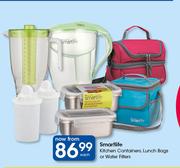 Smartlife Kitchen Containers, Lunch Bags Or Water Filters-Each