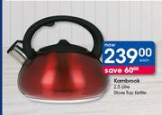 Kambrook 2.5Ltr Stove Top Kettle-Each