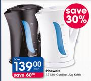 Pineware 1.7Ltr Cordless Jug Kettle-Each