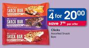 Clicks Snack Bars-4 Per Offer