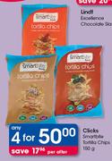 Clicks Smartbite Tortilla Chips-4x150g Per Offer