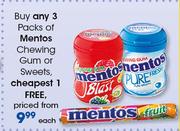 Mentos Chewing Gum Or Sweets-Each