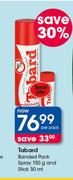 Tabard Banded Pack Spray 150g And Stick 30ml-Per Pack
