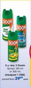 Doom Spray 180ml Or 300ml-Each