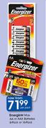 Energizer Max AA Or AAA Batteries-8 Pack Or 16 Pack Per Pack