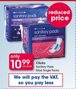 Clicks Sanitary Pads Maxi Single Packs-Per Pack