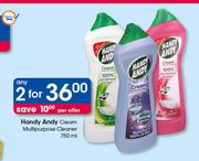 Handy Andy Cream Multipurpose Cleaner-2X750ml