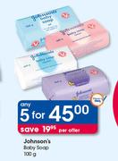 Johnson's Baby Soap-5X100g