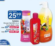Satiskin Shower Gel 400ml Or Foam Bath 1Ltr-Each