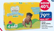 Clicks Made 4 Baby Dryprotect Disposable Nappies Value Pack-Per Pack