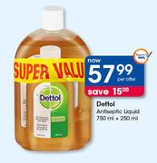 Dettol Antiseptic Liquid 750ml+250ml