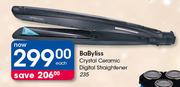 Babyliss Crystal Ceramic Digital Straightener(235)