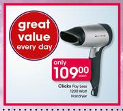 Clicks Pay Less 1200 Watt Hairdryer
