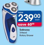 Safeway 3 head rotary shaver clearance