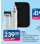 Wahl 12 Piece Battery Operated Travel Kit-Per Set