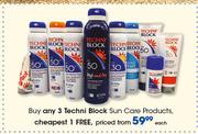 Techni Block Sun Care Products-Each
