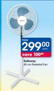 Safeway 40cm Pedestal Fan-Each