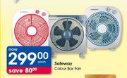 Safeway Colour Box Fan-Each