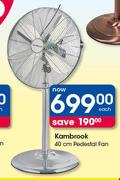 Kambrook 40cm Pedestal Fan-Each