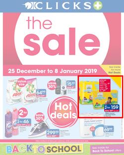 Clicks : The Sale (25 Dec - 8 Jan 2018), page 1