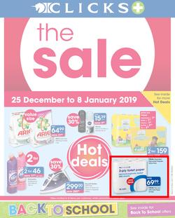 Clicks : The Sale (25 Dec - 8 Jan 2018), page 1