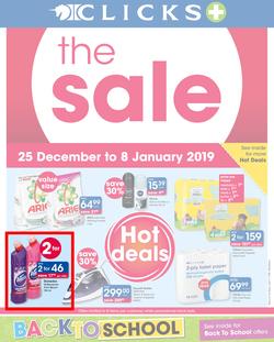 Clicks : The Sale (25 Dec - 8 Jan 2018), page 1