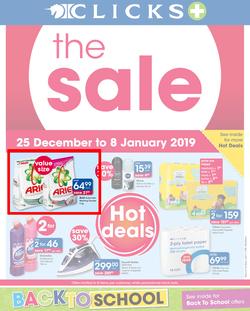Clicks : The Sale (25 Dec - 8 Jan 2018), page 1