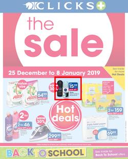 Clicks : The Sale (25 Dec - 8 Jan 2018), page 1