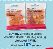 Clicks Dried Fruits-25g/30g Per Pack